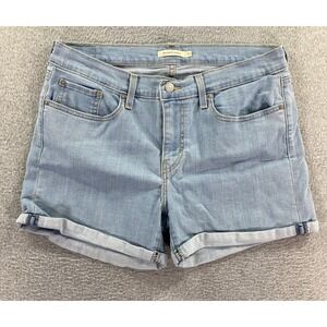 Levi's Women's Size 31 Stretch Mid Length Classic Rolled Hem Casual Shorts
